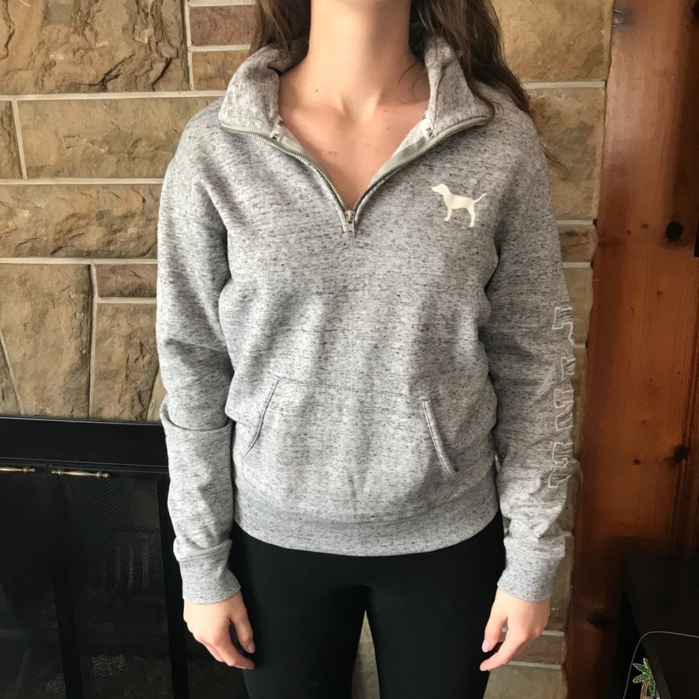 Half zip sweatshirt